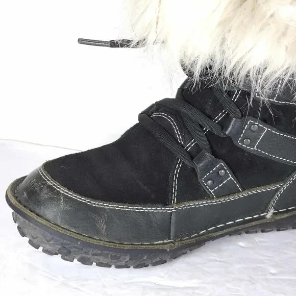 Sorel Women's Kaya US8 Black Leather Waterproof Insulated Faux Fur Winter Boot - Picture 15 of 16